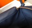 Hermes Lindy 26cm Bag In Navy Blue Clemence With GHW