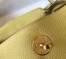 Hermes Lindy 26cm Bag In Jaune Poussin Clemence With GHW