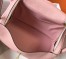 Hermes Pink Clemence Lindy 30cm Bag with GHW