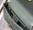 Dior Small Caro Bag In Grey Cannage Calfskin