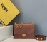 Fendi Kan U Bag In Brick Red Calfskin