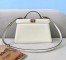 Fendi Peekaboo ISeeU East-West Bag In White Nappa