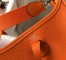 Hermes Evelyne III TPM Mini Bag In Orange Clemence Leather