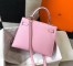 Hermes Kelly 28cm Sellier Bag In Mauve Sylvestre Epsom Leather