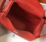 Hermes Lindy 26cm Bag In Red Clemence With PHW