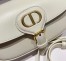 Dior Bobby East-West Bag In White Box Calfskin