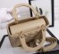 Dior Medium Lady Dior Bag with Enamel Charm In Beige Lambskin