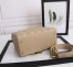 Dior Medium Lady Dior Bag with Enamel Charm In Beige Lambskin