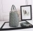 Dior Medium Lady Dior Bag with Enamel Charm In Grey Lambskin