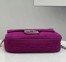 Fendi Midi Baguette Chain Bag In Fuchsia FF Fabric