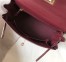 Hermes Kelly 28cm Retourne Bag In Bordeaux Clemence Leather