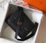 Hermes Steve 35 Messenger Bag In Black Clemence Calfskin