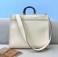 Fendi Sunshine Medium Shopper Bag In White Calfskin
