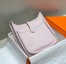 Hermes Evelyne III 29 Bag in Mauve Pale Clemence Leather