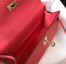 Hermes Kelly Pochette Bag In Rose Lipstick Epsom Leather