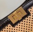 Fendi Peekaboo X Lite Medium Bag In Beige Perforated Leather