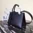 Prada Large Monochrome Bag In Black Saffiano Leather