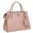 Prada Large Monochrome Bag In Nude Saffiano Leather