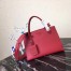 Prada Large Monochrome Bag In Red Saffiano Leather