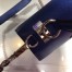 Prada Monochrome Top Handle Bag In Blue Saffiano Leather