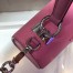 Prada Monochrome Top Handle Bag In Pink Saffiano Leather