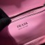 Prada Monochrome Top Handle Bag In Pink Saffiano Leather