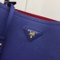 Prada Blue Saffiano Leather Double Bag