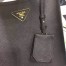 Prada Black Saffiano North South Double Medium Bag