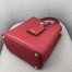 Prada Red Saffiano North South Double Medium Bag