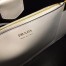 Prada Matinee Tote Bag In White Saffiano Leather