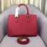 Prada Medium Galleria Bag In Red Saffiano Leather