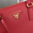 Prada Medium Galleria Bag In Red Saffiano Leather