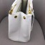 Prada Medium Galleria Bag In White Saffiano Leather