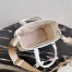 Prada Galleria Micro Bag In White Saffiano Leather