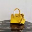 Prada Galleria Micro Bag In Yellow Saffiano Leather