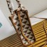 Prada Symbole Small Bag In White/Brown Jjacquard Fabric