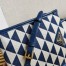 Prada Symbole Micro Bag In White/Blue Jjacquard Fabric