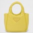 Prada Small Top-handle Bag in Yellow Nappa Leather