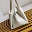 Prada Supernova Small Shoulder Bag In White Leather