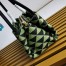 Prada Supernova Small Shoulder Bag In Black/Green Fabric