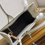 Prada Symbole Small Bag with Topstitching in White Leather