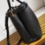 Prada Buckle Medium Bag with Double Belt in Black Leather