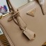 Prada Small Galleria Bag In Beige Saffiano Leather