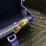 Prada Small Galleria Bag In Blue Saffiano Leather