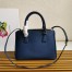 Prada Small Galleria Bag In Bluette Saffiano Leather