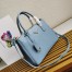 Prada Small Galleria Bag In Celeste Saffiano Leather