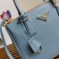 Prada Small Galleria Bag In Celeste Saffiano Leather