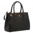 Prada Small Galleria Bag In Black Saffiano Leather