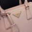 Prada Small Galleria Bag In Pink Saffiano Leather