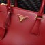 Prada Small Galleria Bag In Red Saffiano Leather